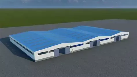 Taigh-stòir cruinnichte le structar stàilinn aotrom