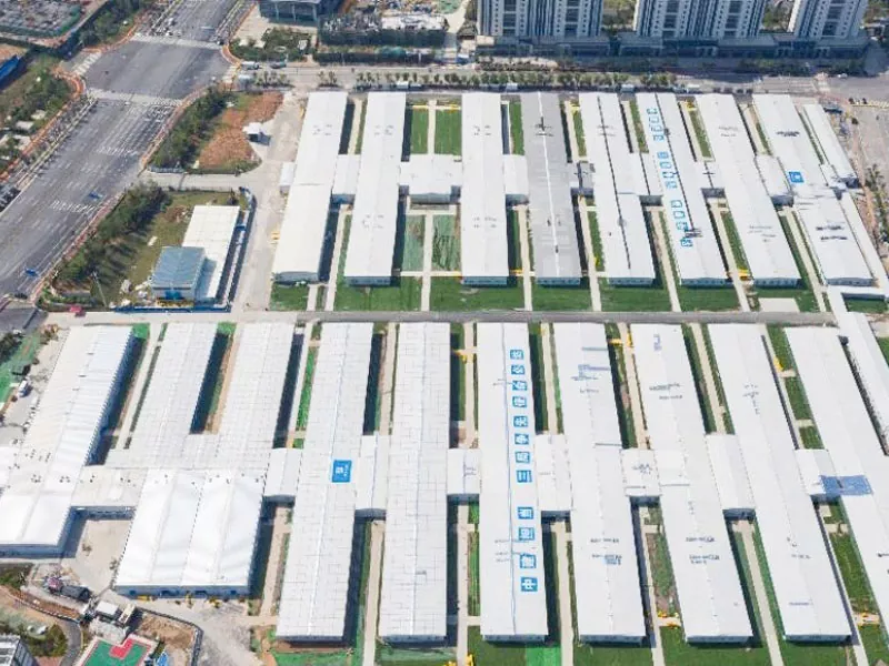 Togalach ospadail le structar stàilinn modular