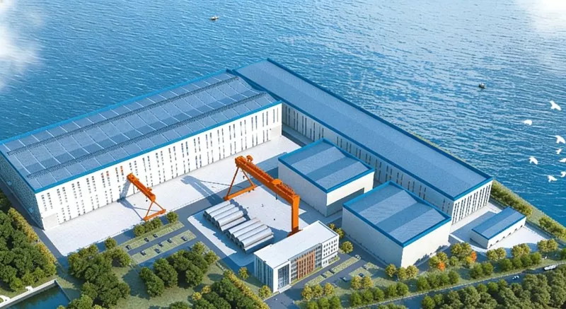 Structar Stàilinn Factaraidh Cumhachd Gaoithe Offshore