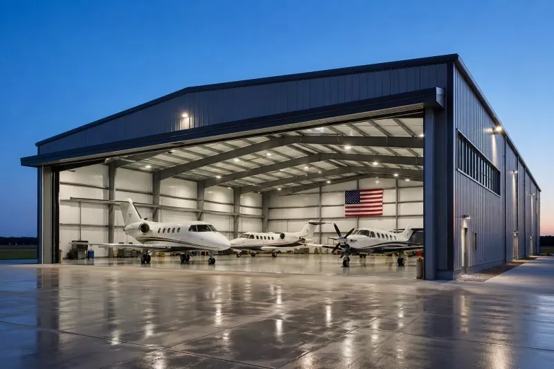 Structar Stàilinn Togail Hangar Prìobhaideach